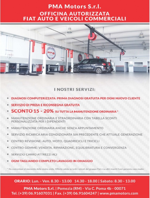 Officina autorizzata Fiat Auto e Veicoli Commerciali