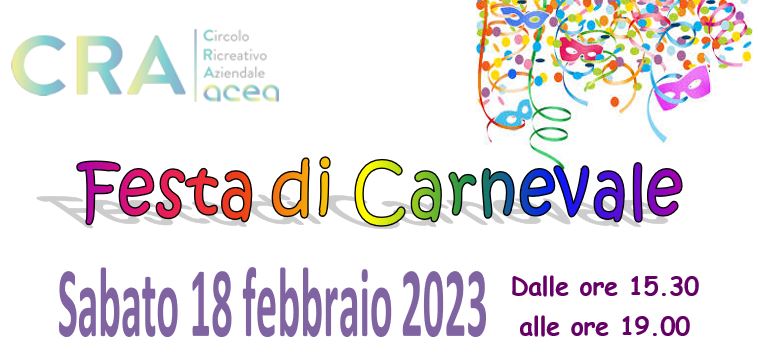 Festa di Carnevale CRA Acea