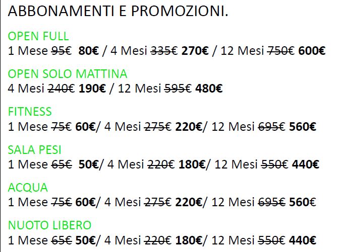 prezzi