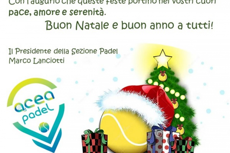 AUGURI SEZIONE PADEL