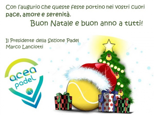 AUGURI SEZIONE PADEL